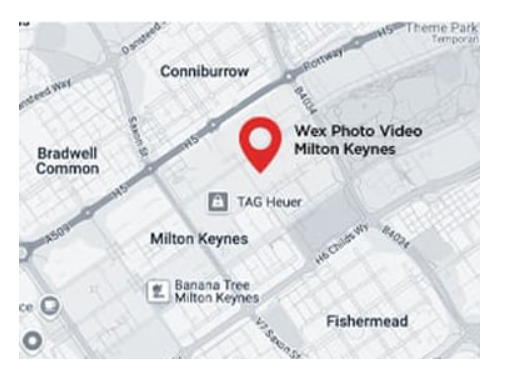 Wex Photo Video Milton Keynes Map